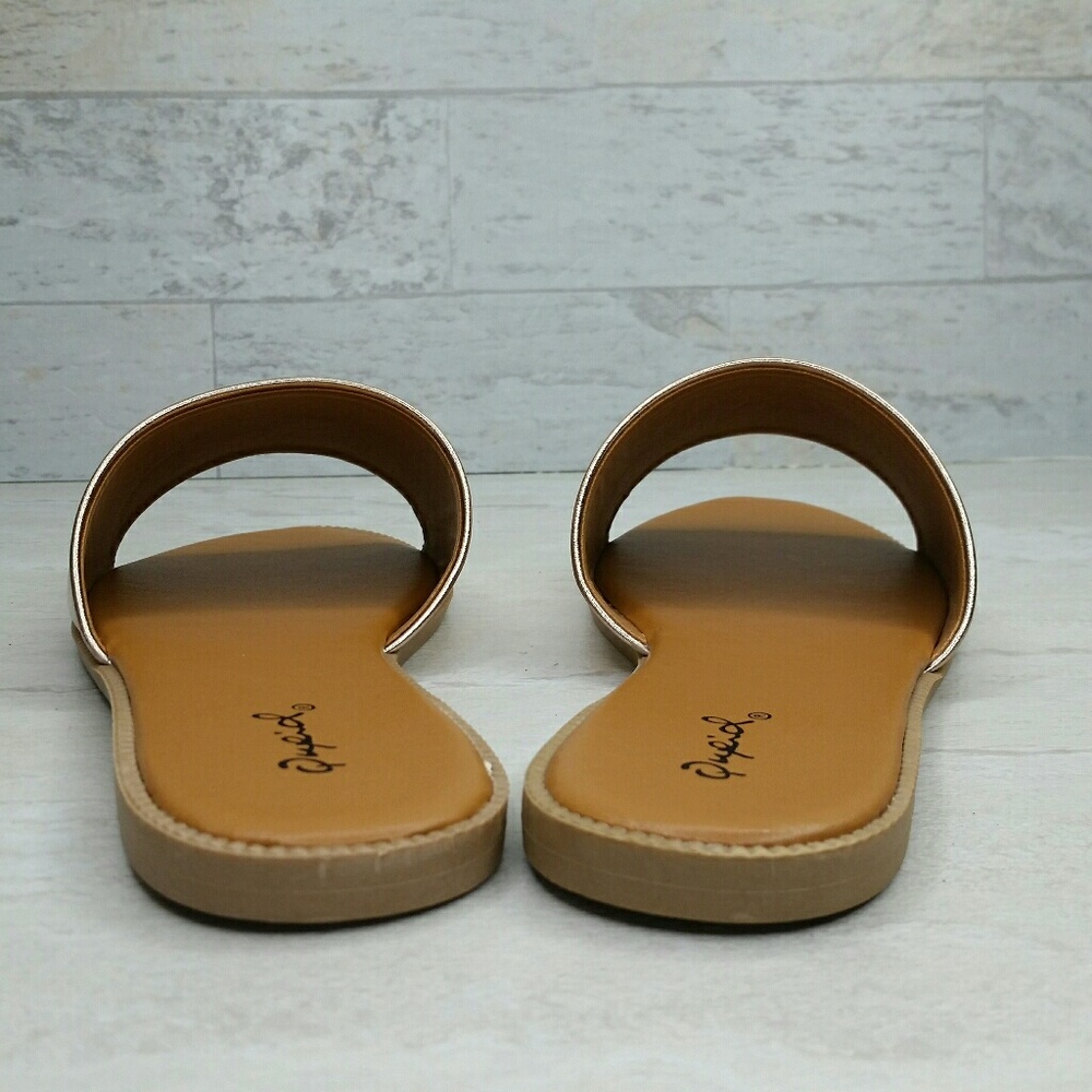 SALE!!! Slip-on Slide Sandal Rose Gold NEW - Picture 6 of 6